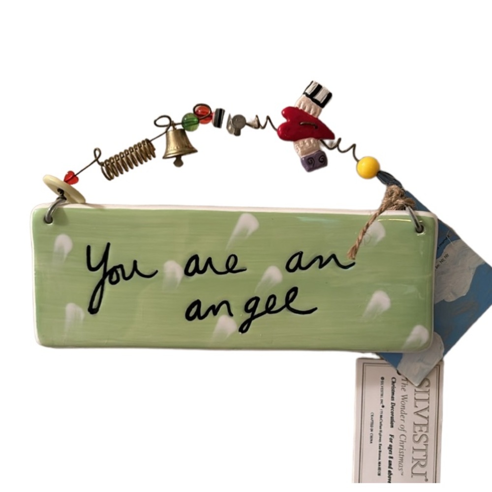 Ceramic Plaque “You Are An Angel” NWT